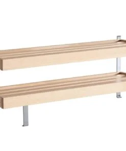 Køb Hall - Dobbelt skohylde som gulvmodel med en bredde på 80 cm Hvidolieret eg online billigt møbel