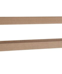 Køb Hall - Dobbelt skohylde som vægmodel med en bredde på 80 cm Lakeret eg online billigt møbel