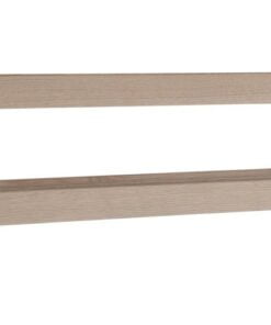 Køb Hall - Dobbelt skohylde som vægmodel med en bredde på 100 cm Hvidolieret eg online billigt møbel