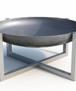 Køb Bålfad Quadra Rusten stål 63 cm online billigt møbel