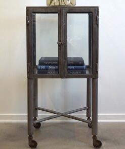 Køb Thompson barskab i metal på hjul online billigt møbel