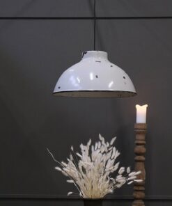 Køb Spotty - Pendel med hvid patineret emalje online billigt møbel