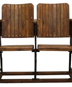 Køb Bollywood biografbænk i træ - 2 sæder online billigt møbel