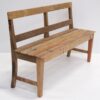 Køb Perry - Bænk i genbrugstræ med ryglæn online billigt møbel