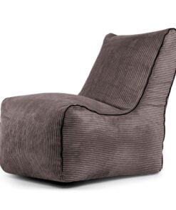 Køb Sækkestol Zip Waves 100x80x85 cm Chocolate online billigt møbel