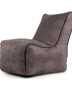 Køb Sækkestol Zip Waves 100x80x85 cm Chocolate online billigt møbel