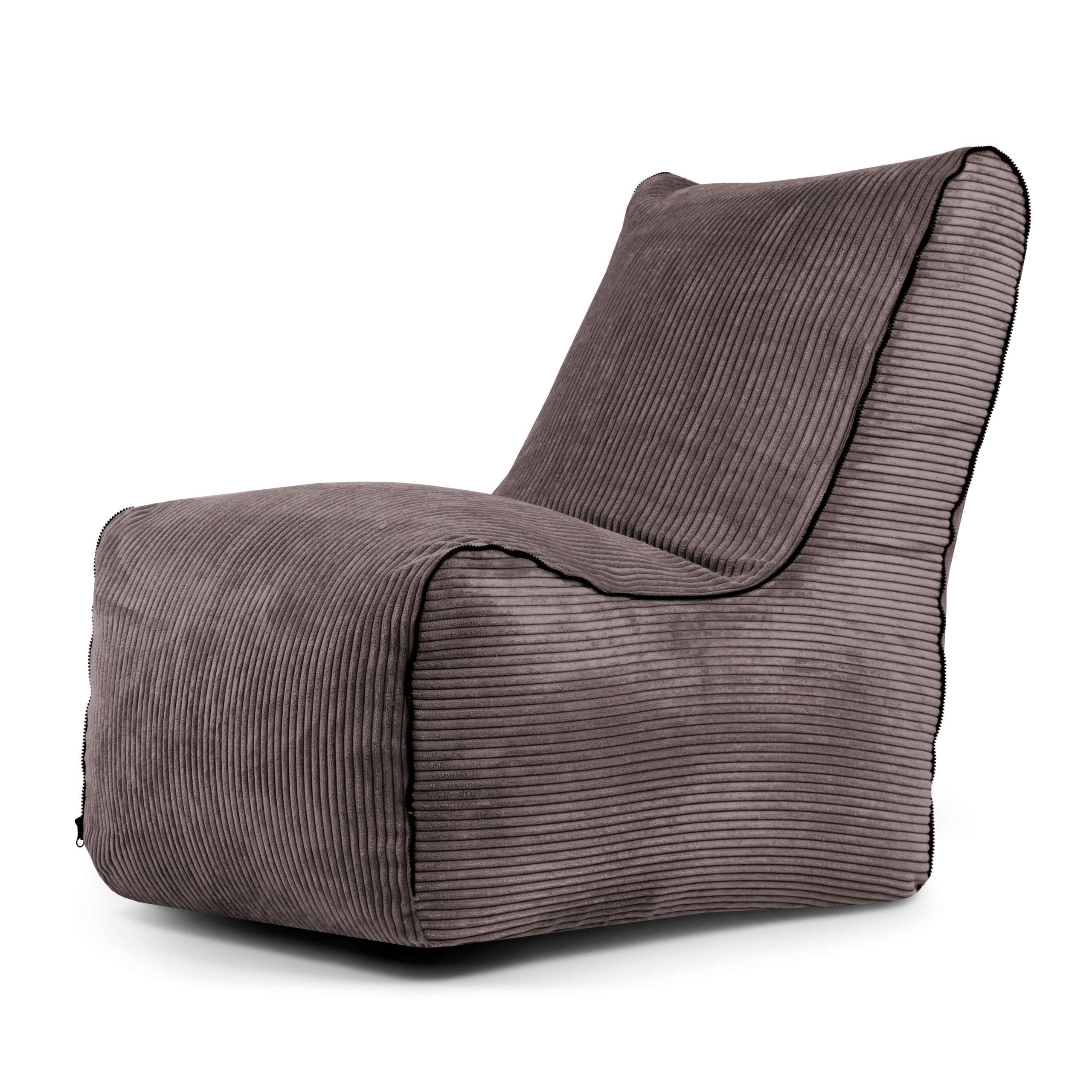 Køb Sækkestol Zip Waves 100x80x85 cm Chocolate online billigt møbel