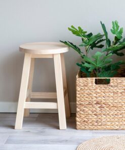 Køb Casa - Taburet i natur fyrretræ online billigt møbel