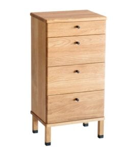 Køb Freja - Entre kommode i massiv eg med 4 skuffer Olieret eg online billigt møbel