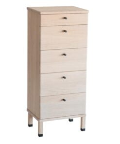 Køb Freja - Entre kommode i massiv eg med 5 skuffer Røget eg online billigt møbel