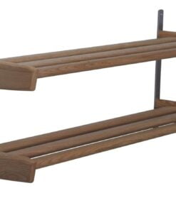 Køb Soul - Dobbelt skohylde med en bredde på 90 cm Lakeret eg online billigt møbel