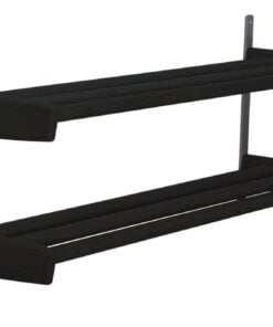 Køb Soul - Dobbelt skohylde med en bredde på 90 cm Sortbejdset lakeret eg online billigt møbel
