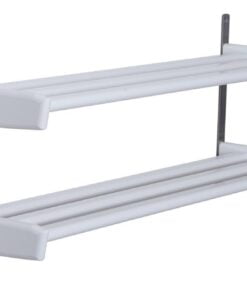 Køb Soul - Dobbelt skohylde med en bredde på 90 cm Hvid birk online billigt møbel