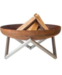 Køb Bålfad Yanartas Rusten stål 45 cm online billigt møbel