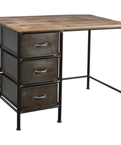Køb Thomas skrivebord med skuffer i metal online billigt møbel