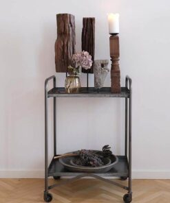 Køb Stamp -  Rullebord i patineret jern online billigt møbel