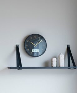 Køb Amiens - Vægur i sort plastic med digital display online billigt møbel