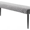 Køb Tackley bænk i grå velour online billigt møbel