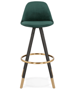 Køb Barstol i grøn velour online billigt møbel