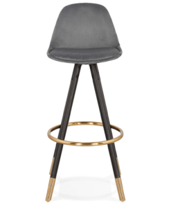 Køb Barstol i grå velour online billigt møbel