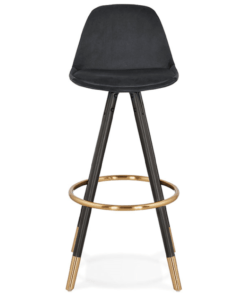 Køb Barstol i sort velour online billigt møbel
