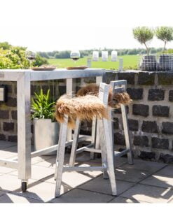 Køb Rock-Solid - barstol i galvaniseret stål online billigt møbel