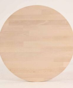 Køb CT 10 - Sofabord i massiv bøg med organisk trekantet form og størrelse 93 x 65 cm Højde 45 cm Ubehandlet online billigt møbel