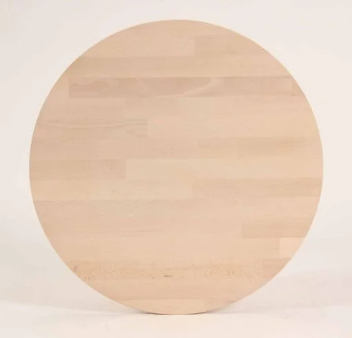 Køb CT 10 - Sofabord i massiv bøg med organisk trekantet form og størrelse 80 x 60 cm Højde 40 cm Ubehandlet online billigt møbel