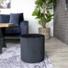 Køb Pista- Puf i sort velour online billigt møbel