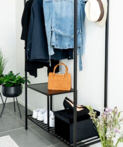 Køb Zeta - Garderobemøbel i sort metal online billigt møbel