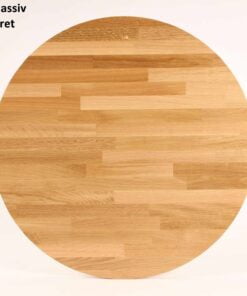 Køb CT 10 - Sofabord i massiv eg og diameter 80 cm Højde 40 cm Lakeret online billigt møbel