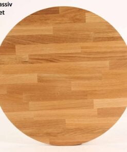 Køb CT 10 - Sofabord i massiv eg og diameter 80 cm Højde 40 cm Olieret online billigt møbel