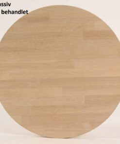 Køb CT 10 - Sofabord i massiv eg og diameter 80 cm Højde 40 cm Sæbebehandlet online billigt møbel