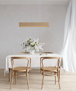 Køb Loftslampe i egetræ 80 cm online billigt møbel