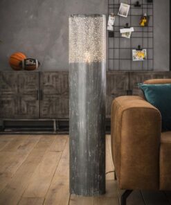 Køb Tobby - Gulvlampe i perforeret gråt metal