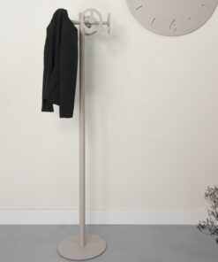 Køb Loja - Stumtjener i silky taupe metal med 5 kroge online billigt møbel