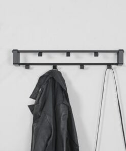 Køb Dinex - Knagerække i sort metal online billigt møbel