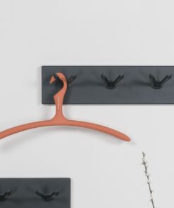 Køb Split - Knagerække med tre knager i sort metal online billigt møbel