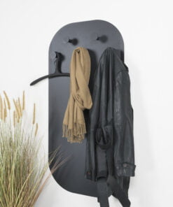 Køb Preston - Hattehylde i sort metal og magnet funktion online billigt møbel