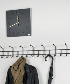 Køb Music - Knagerække med 13 knager i sort metal online billigt møbel