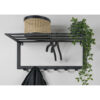 Køb Trieste - Hattehylde i sort metal - bredde 70 cm. online billigt møbel