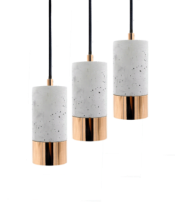 Køb Lys betonlampe kobber (3 styk) GU10 fatning online billigt møbel