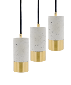 Køb Lys betonlampe messing (3 styk) GU10 fatning online billigt møbel