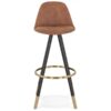 Køb Barstol i brun micofiber online billigt møbel