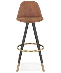 Køb Barstol i brun micofiber online billigt møbel
