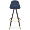 Køb Barstol i blå velour online billigt møbel