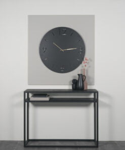 Køb Fuga - Vægur i sort stål