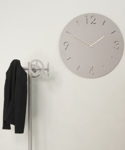 Køb Fuga - Vægur i silky taupe stål