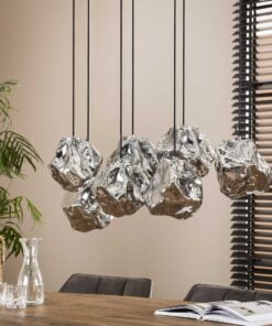 Køb Rock - Loftlampe med syv mundblæste glasskærme Levering uden pære online billigt møbel