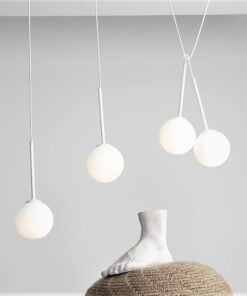 Køb Stick - Loftlampe i hvid metal og glas